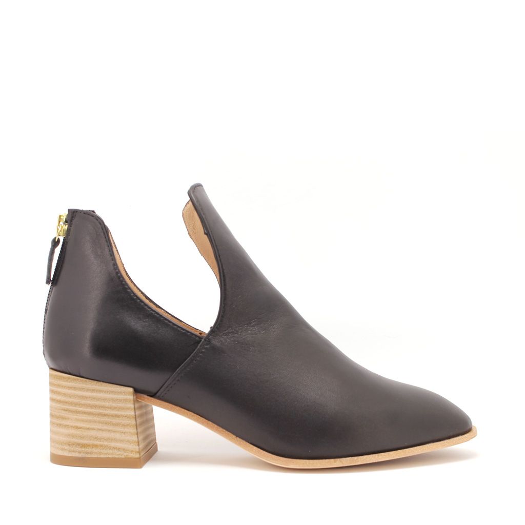 Unisa enkellaars Mulere-Black Mulere-Black Zwart
