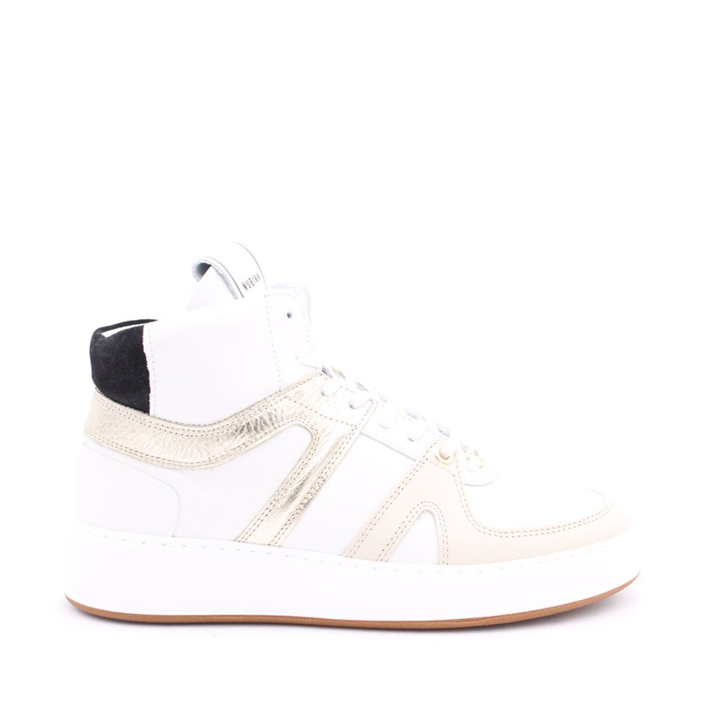 Nubikk sneaker Jiro Dunk-White-Gold Jiro Dunk-White-Gold Wit