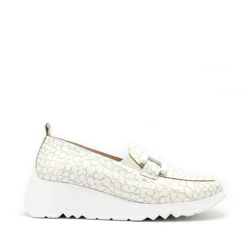 Wonders instapper E-6701-Damla Off White Croco E-6701-Damla Off Wit