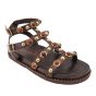 Mosaic sandalette F110-Brushed Brown