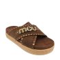 Mou sandalette Criss Cross Nutbrown Metal Stitchin