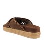 Mou sandalette Criss Cross Nutbrown Metal Stitchin