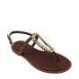 Mosaic sandalette 25414 Brown