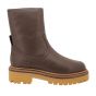 Hoff biker Bota - Piel Office Marone