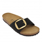 Birkenstock sandaal Madrid Big Buckle Black Narrow