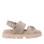 Mou Bio Sandal Suede Canvas Chlk