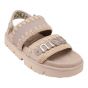 Mou Bio Sandal Suede Canvas Chlk