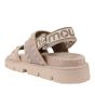 Mou Bio Sandal Suede Canvas Chlk