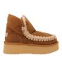 Mou vachtschoen Mini Eskimo Platform - Cognac