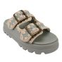 Mou Eva sandalette one-piece slide two-buckle Tea