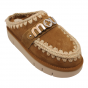 Mou pantoffel Bounce-Clog-Cognac