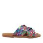 Crinkles slipper 241-C43-Turquoise Multi